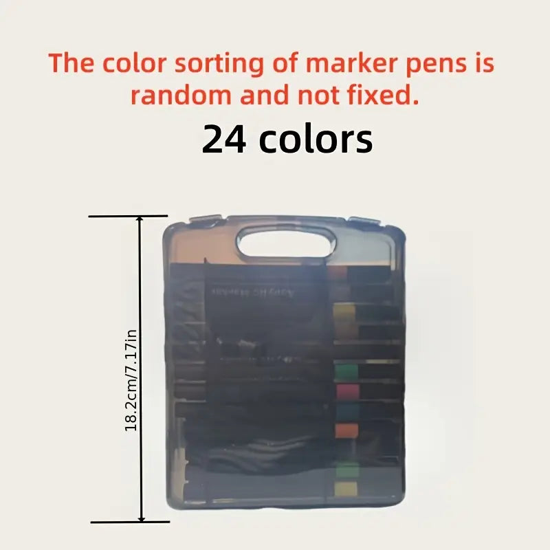 Acrylic Brush Marker Set - Versatile Paint Markers with Flexible Brush Tips