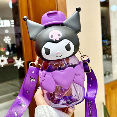 Sanrio Sippy Cup – My Melody, Kuromi, Cinnamoroll, Hello Kitty & Pochacco Themed Toddler Water Bottle!