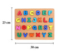 4-in-1 Wooden Learning Board – Letters, Numbers, Shapes & Puzzles for Kids!