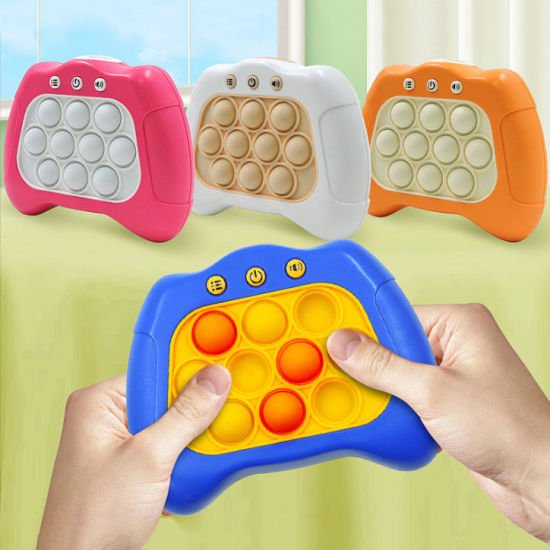 Pop It Fidget Game - Quick Push Sensory Toy (Random Color) - Stress Relief Popper Bubble Game for Kids & Adults