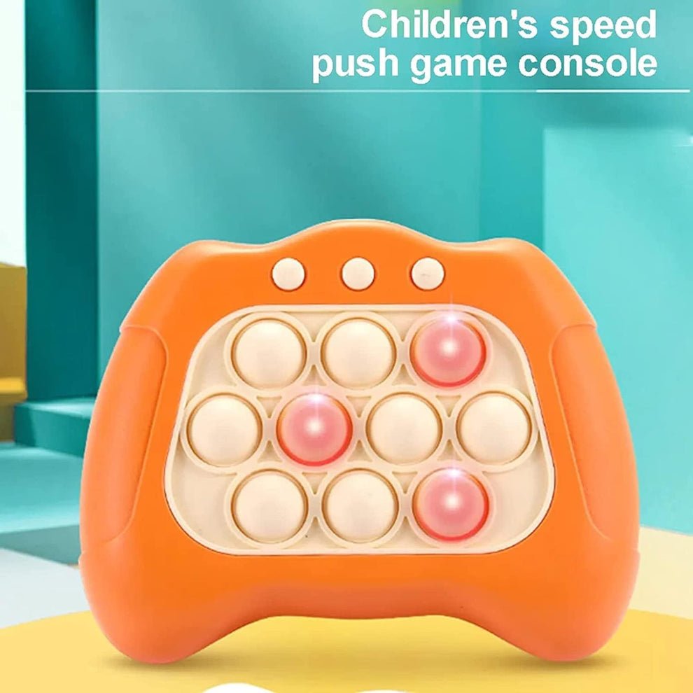 Pop It Fidget Game - Quick Push Sensory Toy (Random Color) - Stress Relief Popper Bubble Game for Kids & Adults