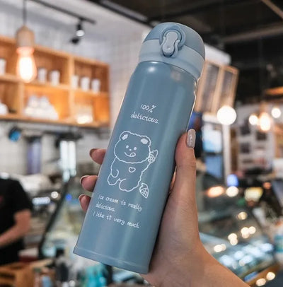 500ml Insulated Kids Water Bottle – Leakproof Stainless Steel Thermos with 12-Hour Temperature Control!