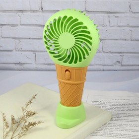 Keep Smiling Tropical Fruits Cone Ice Cream Fan – Portable Handheld Cooler!