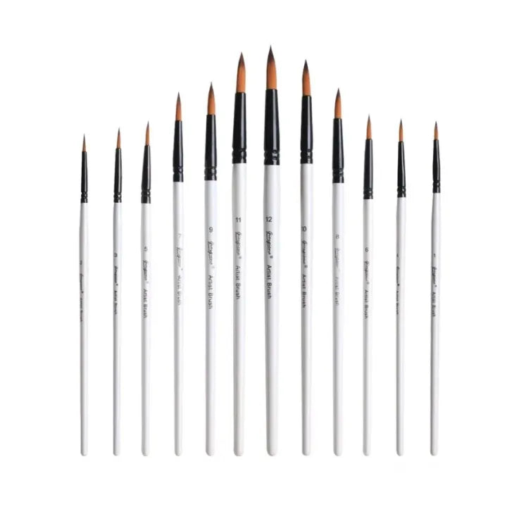 Giorgione Nylon Artist Round Paint Brushes set G-6012R