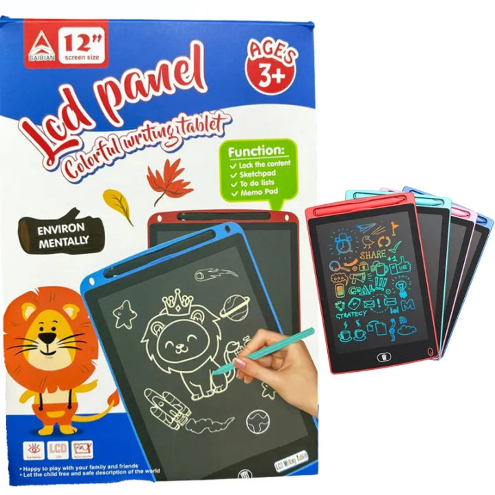 12-Inch LCD Writing Tablet – Eco-Friendly Drawing Pad for Kids & Students!