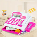 Kids Cash Register Toy - Supermarket Play Set with Scanner, Card Swiper & Play Money - Educational Role-Play Gift for Toddlers & Girls (Ideal for Winter & New Year Gifts)
