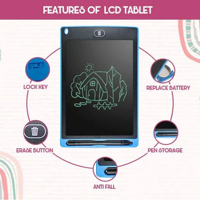8.5-Inch LCD Writing Tablet – Fun, Random Colors for Creative Kids!