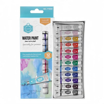 Watercolor Paint Set – 12 Tubes (12ml) for Vibrant, Blendable Art!
