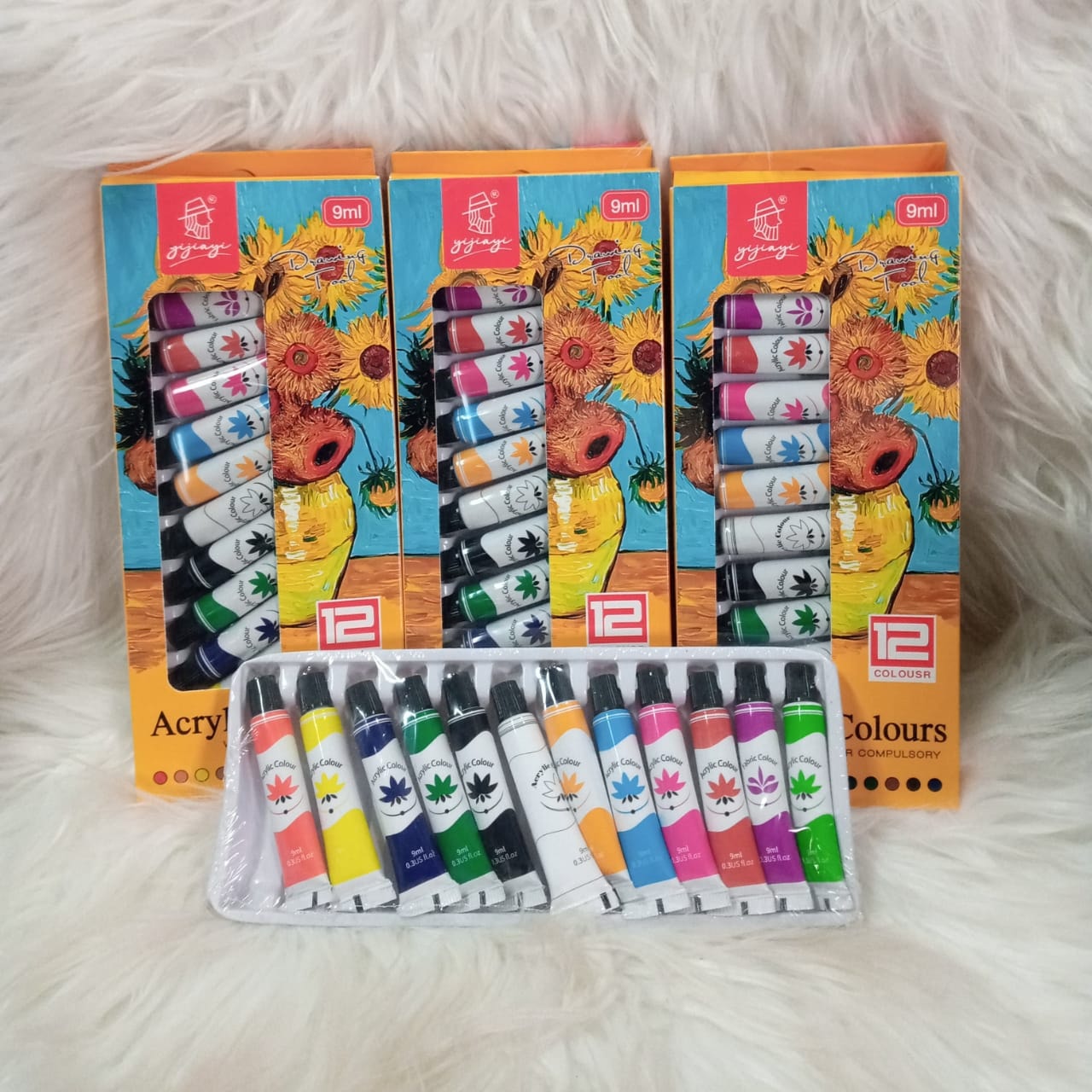 NEW ARRIVAL Acrylic Colour Set – Vibrant, Quick-Drying Paints for Every Canvas!