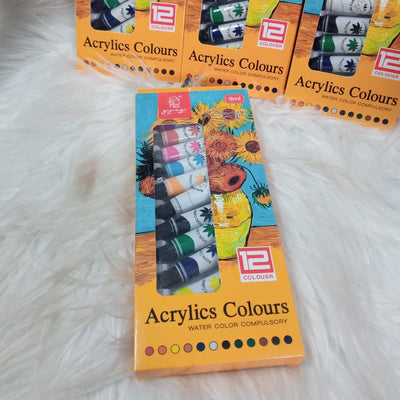 NEW ARRIVAL Acrylic Colour Set – Vibrant, Quick-Drying Paints for Every Canvas!