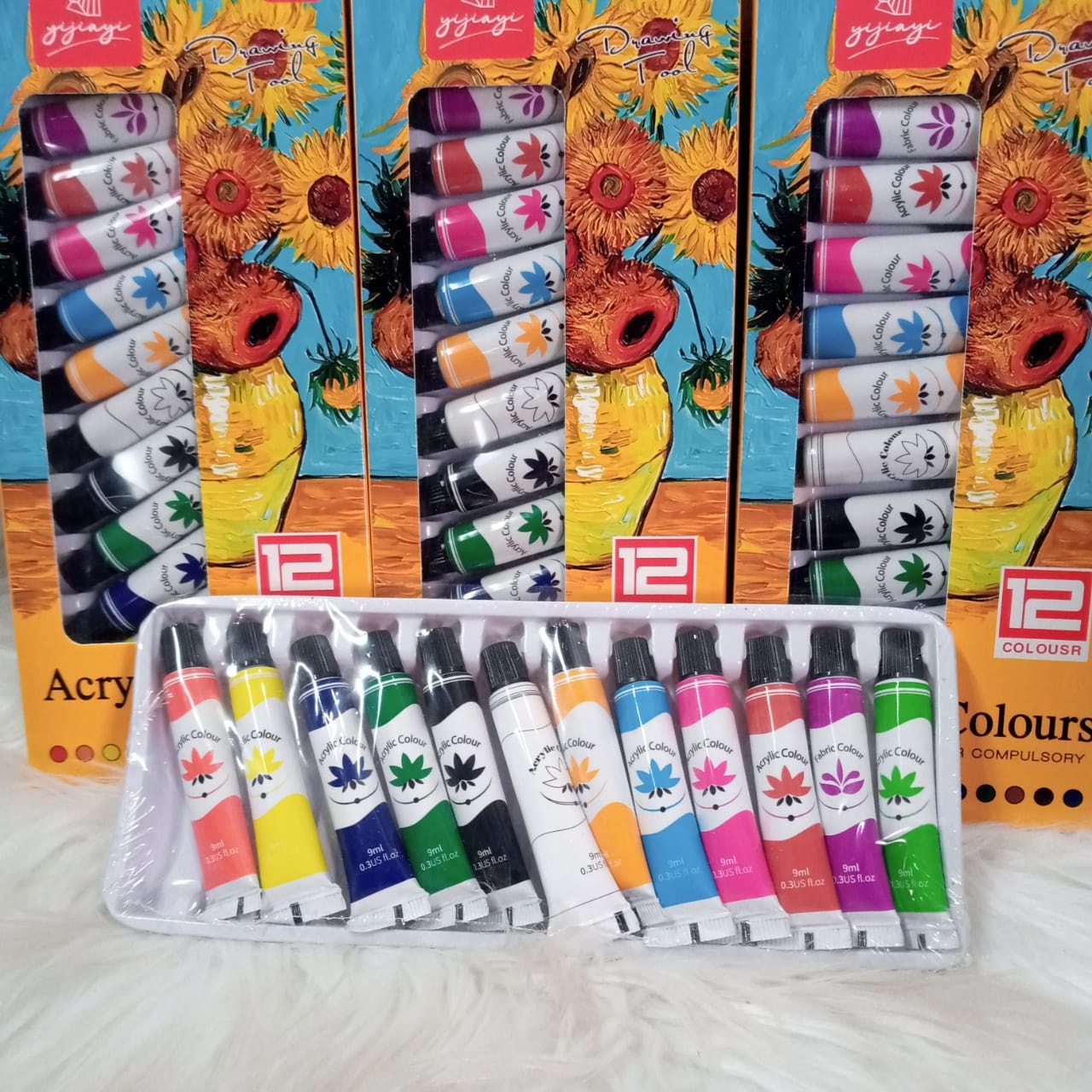 NEW ARRIVAL Acrylic Colour Set – Vibrant, Quick-Drying Paints for Every Canvas!