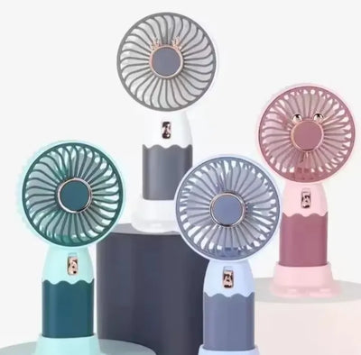 USB Mini Desk Fan – Portable, Rechargeable, and Silent Strong Wind Fan!