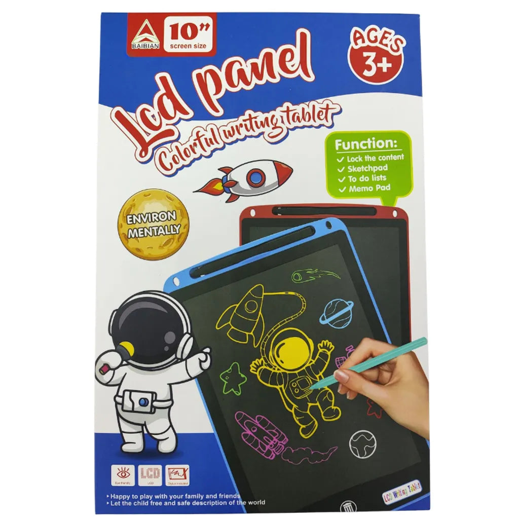 10-Inch Space LCD Writing Tablet – Colorful Educational Toy for Kids!