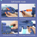 FunBlast 3-in-1 Electric Gun Toy for Kids - Bubble Shooter, Soft Dart Blaster & LED Light Music Gun | Multi-Function Outdoor Play Toy for Boys & Girls (Multicolor)