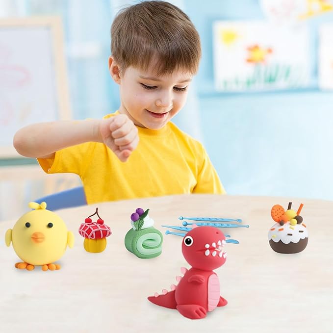 Air Dry Clay Kit – Creative, Reusable Modeling Clay for Kids!