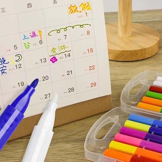 Magic Color-Changing Marker Pens – 12-Piece Set for 3D Lettering & Secret Messages!