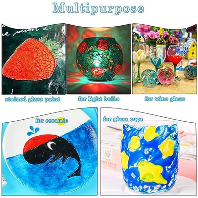 Glass Color Painting Colors Set Of 15