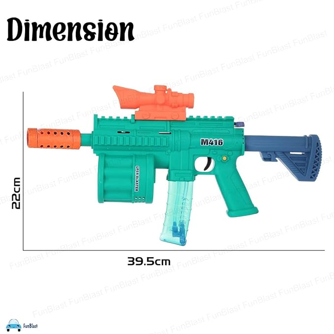 FunBlast 3-in-1 Electric Gun Toy for Kids - Bubble Shooter, Soft Dart Blaster & LED Light Music Gun | Multi-Function Outdoor Play Toy for Boys & Girls (Multicolor)