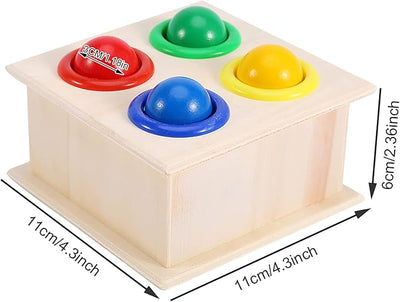 Keep Smiling Wooden Montessori Hammer Toy – Educational Whack-a-Mole Game for Toddlers!