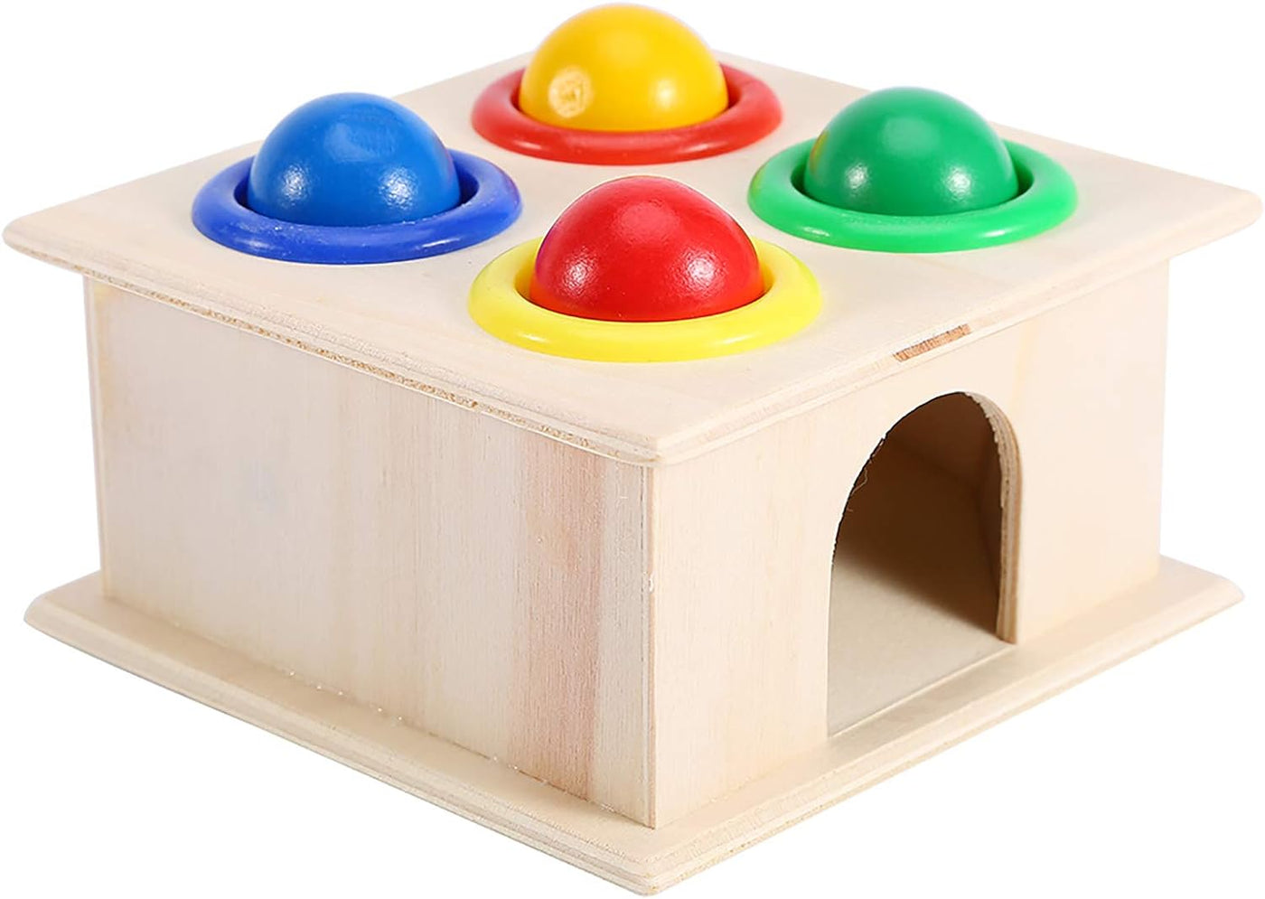 Keep Smiling Wooden Montessori Hammer Toy – Educational Whack-a-Mole Game for Toddlers!