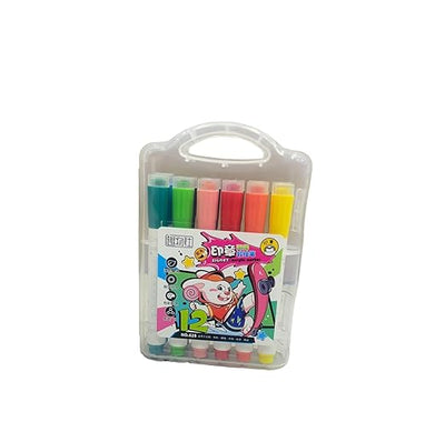Arylic Marker Set - 12PCs Multi-Surface Paint Markers for Artists & Crafters