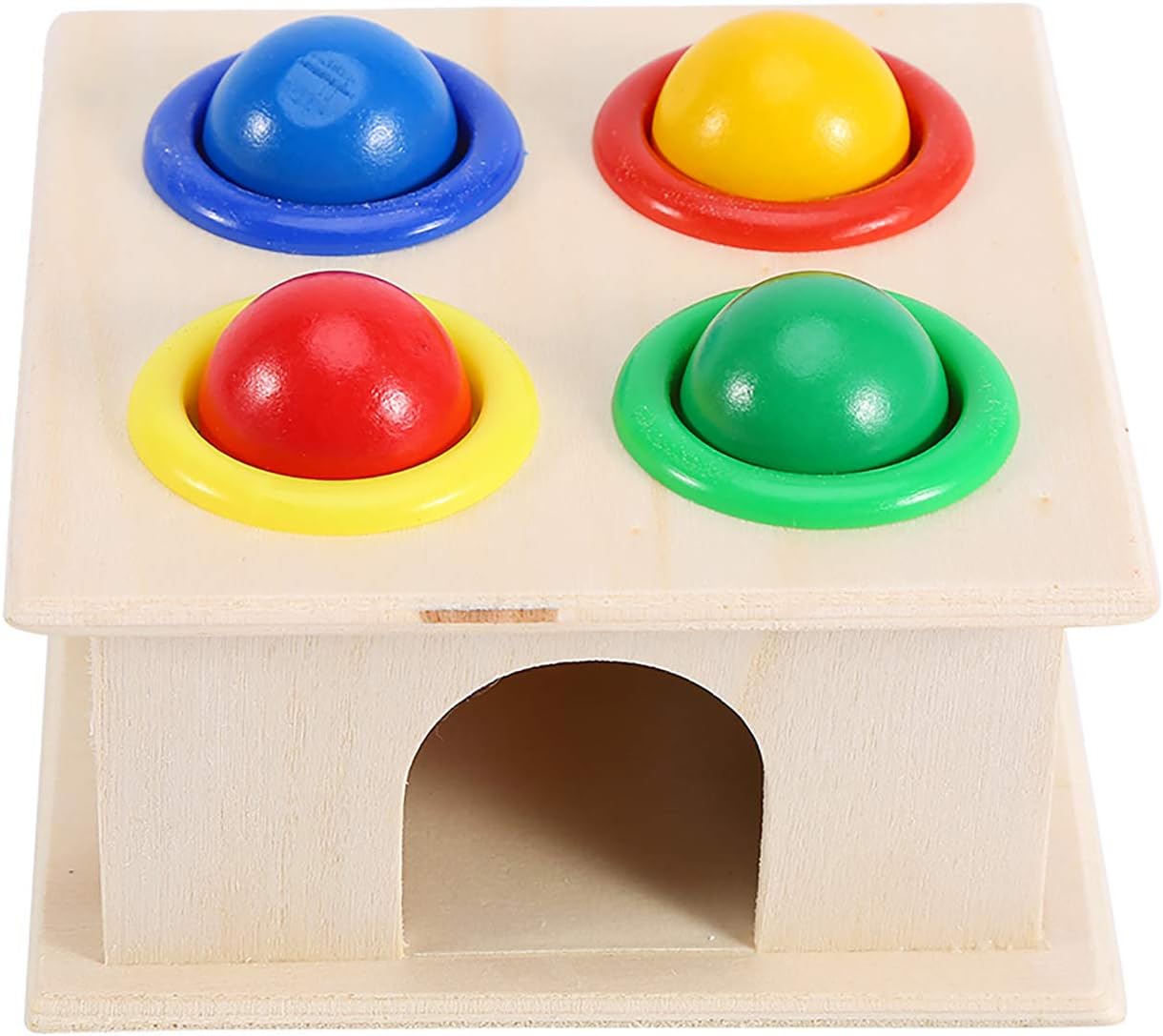 Keep Smiling Wooden Montessori Hammer Toy – Educational Whack-a-Mole Game for Toddlers!