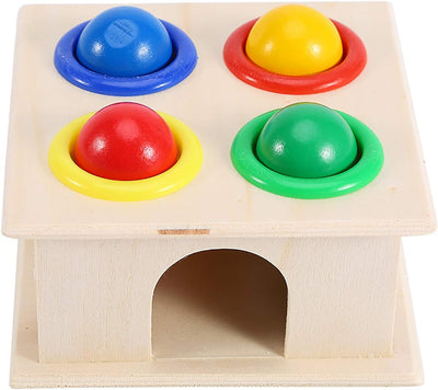 Keep Smiling Wooden Montessori Hammer Toy – Educational Whack-a-Mole Game for Toddlers!