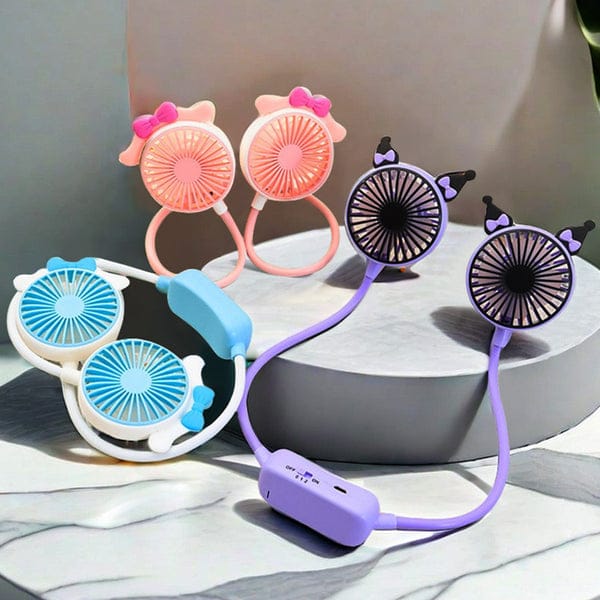 Sanrio Neck Fan – Portable, Hands-Free Cooling with Cute Characters!
