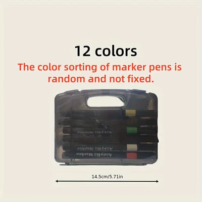 Acrylic Brush Marker Set - Versatile Paint Markers with Flexible Brush Tips
