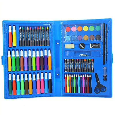 Travel Art Suitcase – 86 Pcs All-in-One Painting & Drawing Kit for Kids