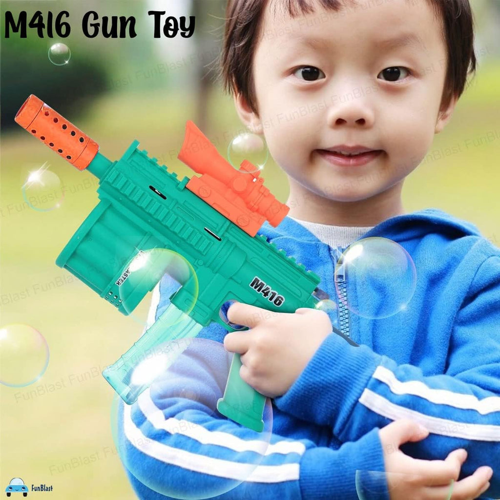 FunBlast 3-in-1 Electric Gun Toy for Kids - Bubble Shooter, Soft Dart Blaster & LED Light Music Gun | Multi-Function Outdoor Play Toy for Boys & Girls (Multicolor)