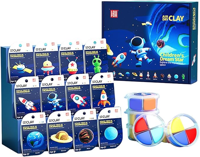 Air Dry Clay Kit – Creative, Reusable Modeling Clay for Kids!