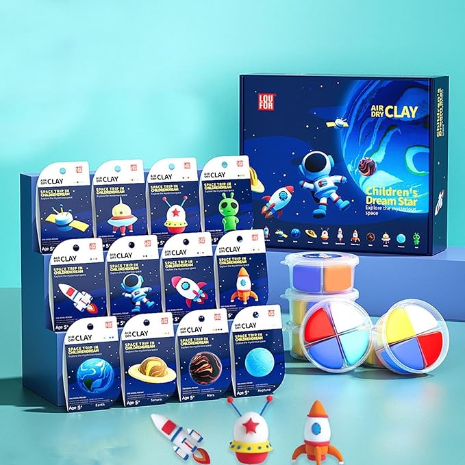 Keep Smiling Air Dry Clay Kit – Creative, Reusable Modeling Clay for Kids!