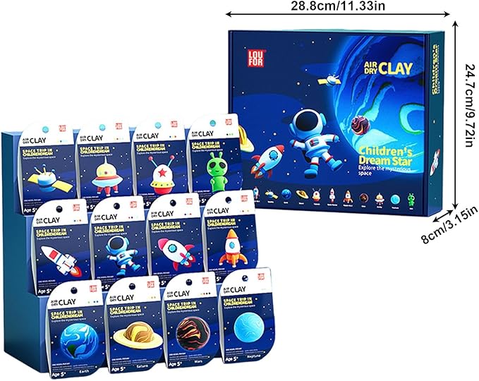 Air Dry Clay Kit – Creative, Reusable Modeling Clay for Kids!