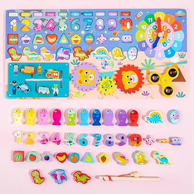 Wooden Montessori Puzzle Board – Educational Math & Classification Games for Kids 3-6 Years!