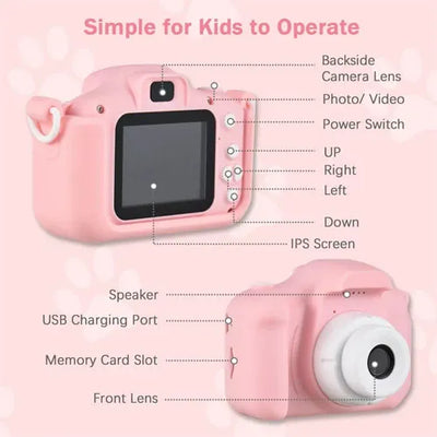 Mini 2.0-Inch HD Digital Camera – Portable First Camera for Kids!