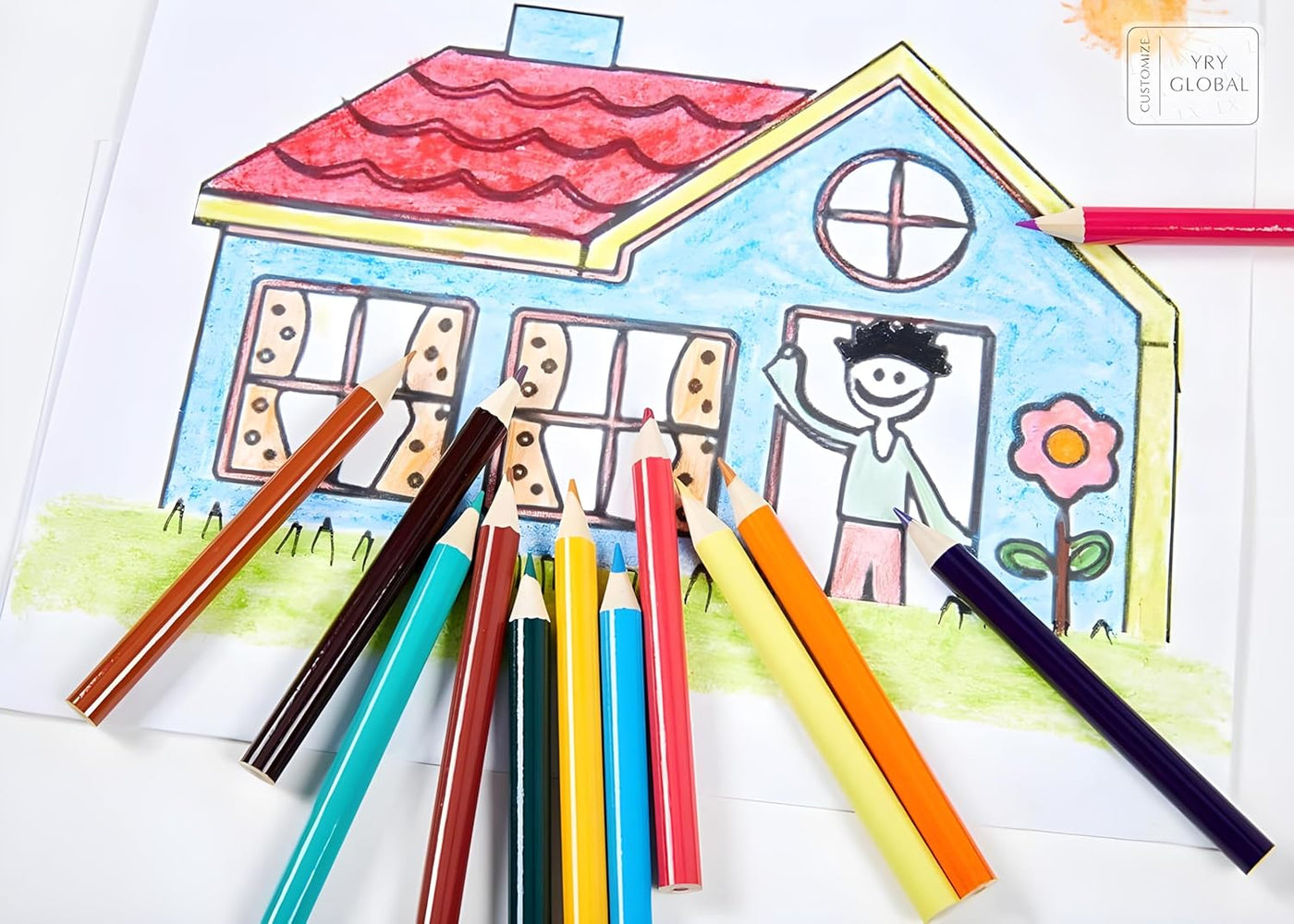 Deluxe 220-Piece Art & Craft Mega Set with Wooden Case – All-in-One Drawing & Painting Kit for Kids