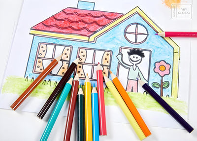 Deluxe 220-Piece Art & Craft Mega Set with Wooden Case – All-in-One Drawing & Painting Kit for Kids