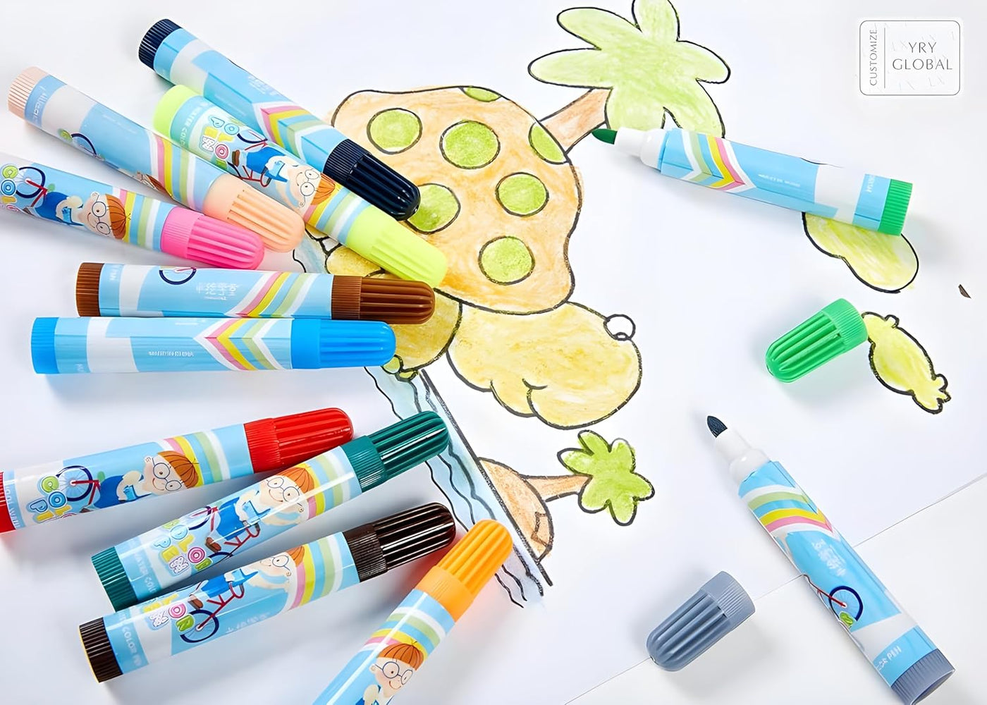 Deluxe 220-Piece Art & Craft Mega Set with Wooden Case – All-in-One Drawing & Painting Kit for Kids
