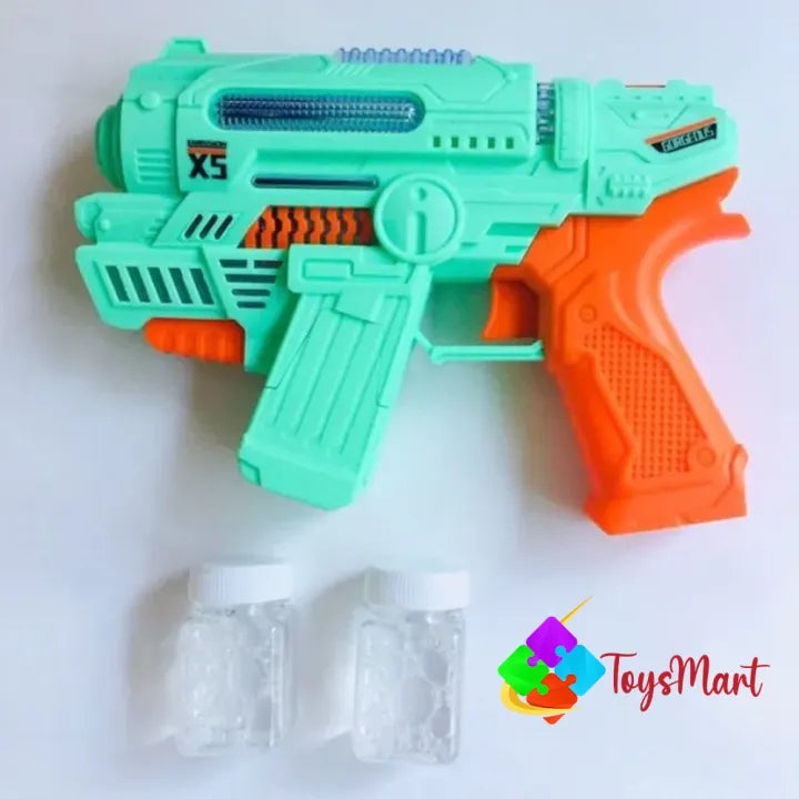 The Toys Mart Bubble Gun for Kids - Automatic Electric Bubble Machine Gun with Lights, Music & Rapid-Fire Bubble Blasting - Includes Bubble Liquid (Assorted Color)