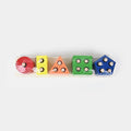 Wooden Rainbow Tower – 5-Column Educational Sorting Toy for Toddlers!
