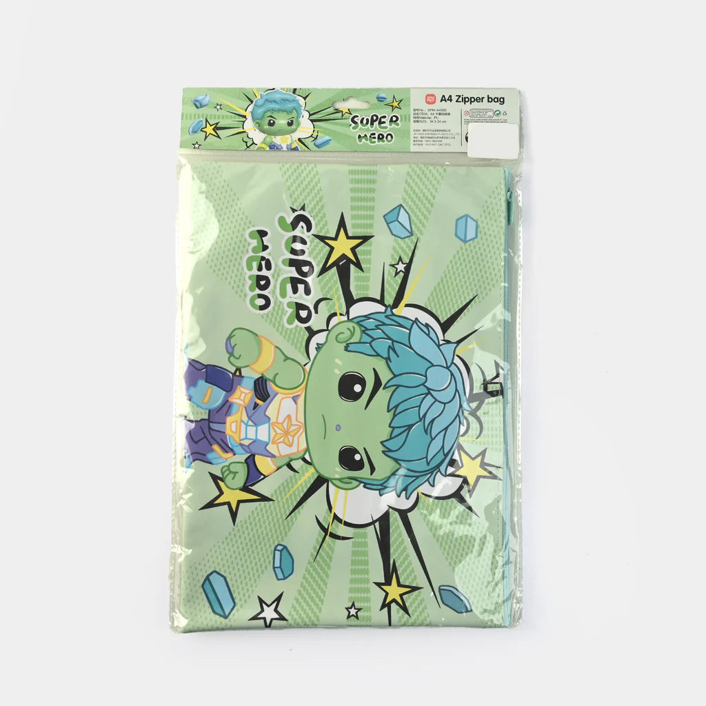 Avenger A4 Document Zipper Pouch – Premium Multipurpose Storage for School, Office & Travel!
