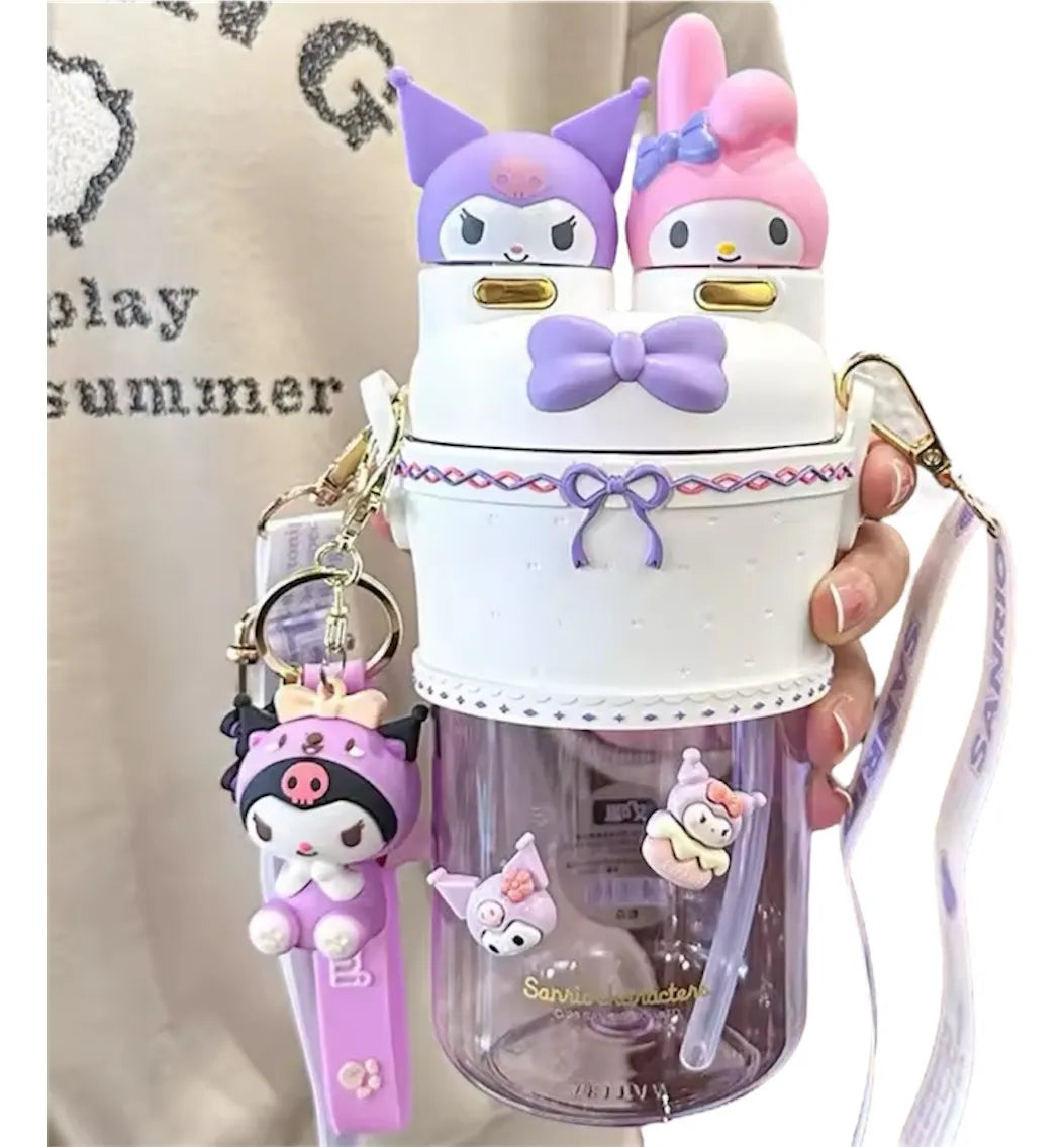 Fashion Cartoon Vacuum Water Bottle – Stylish
