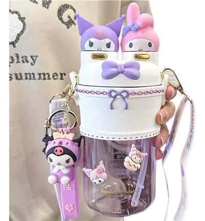 Fashion Cartoon Vacuum Water Bottle – Stylish