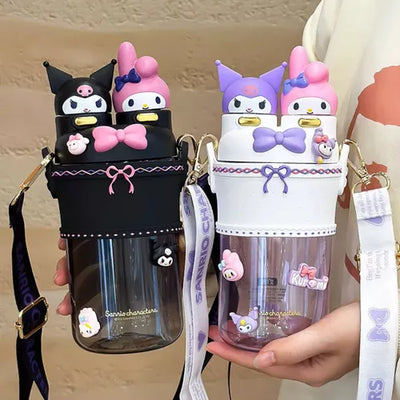Fashion Cartoon Vacuum Water Bottle – Stylish