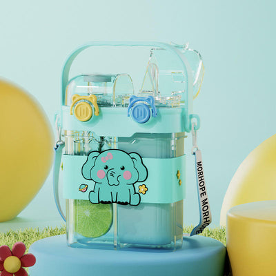 Dual-Chamber Spinner Water Bottle – Imported Premium Fun & Function!