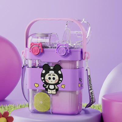 Dual-Chamber Spinner Water Bottle – Imported Premium Fun & Function!