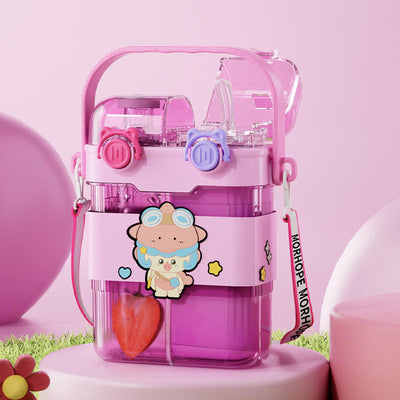Dual-Chamber Spinner Water Bottle – Imported Premium Fun & Function!
