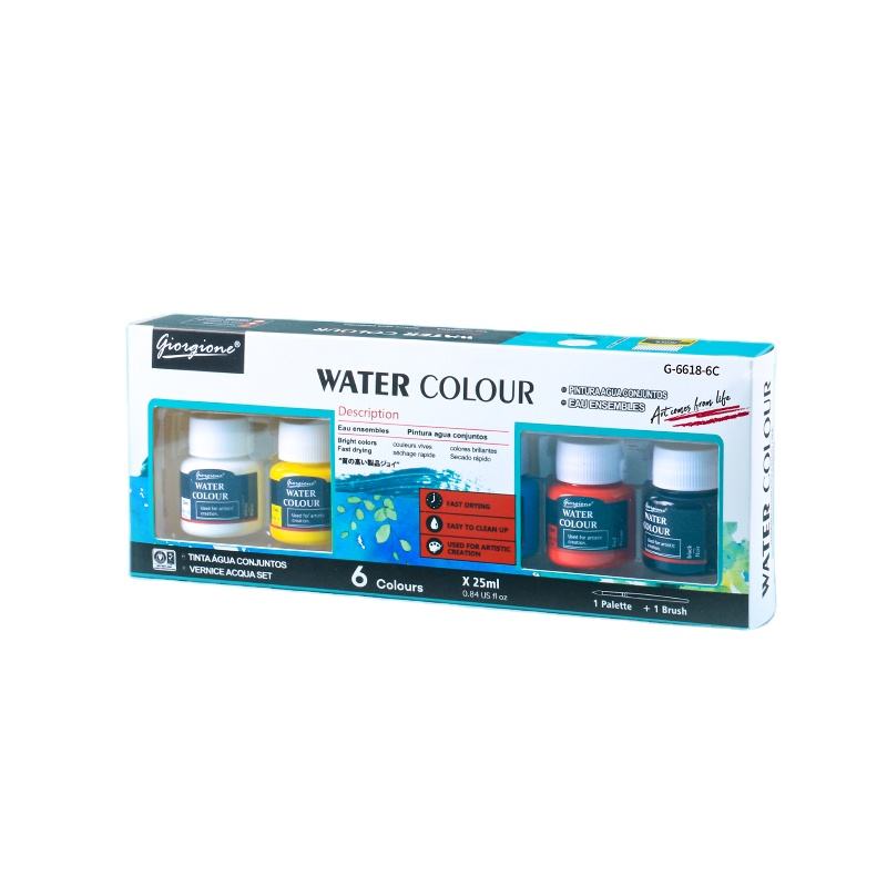 Multi-Surface Paint Set – 6/12 Colors for Watercolor, Acrylic, Gouache, Glass & Textile!