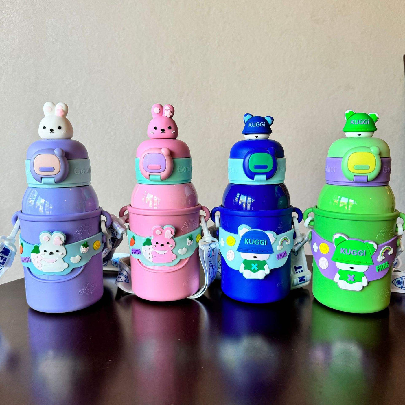 Cartoon Doll Thermos – 600ml Insulated Stainless Steel Water Bottle with Straw!